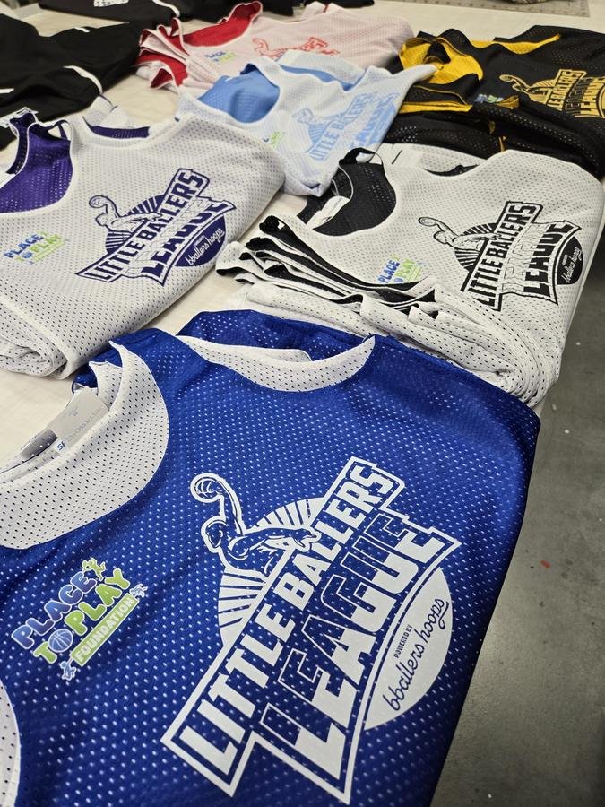 Custom team uniforms produced by 3 Day Prints