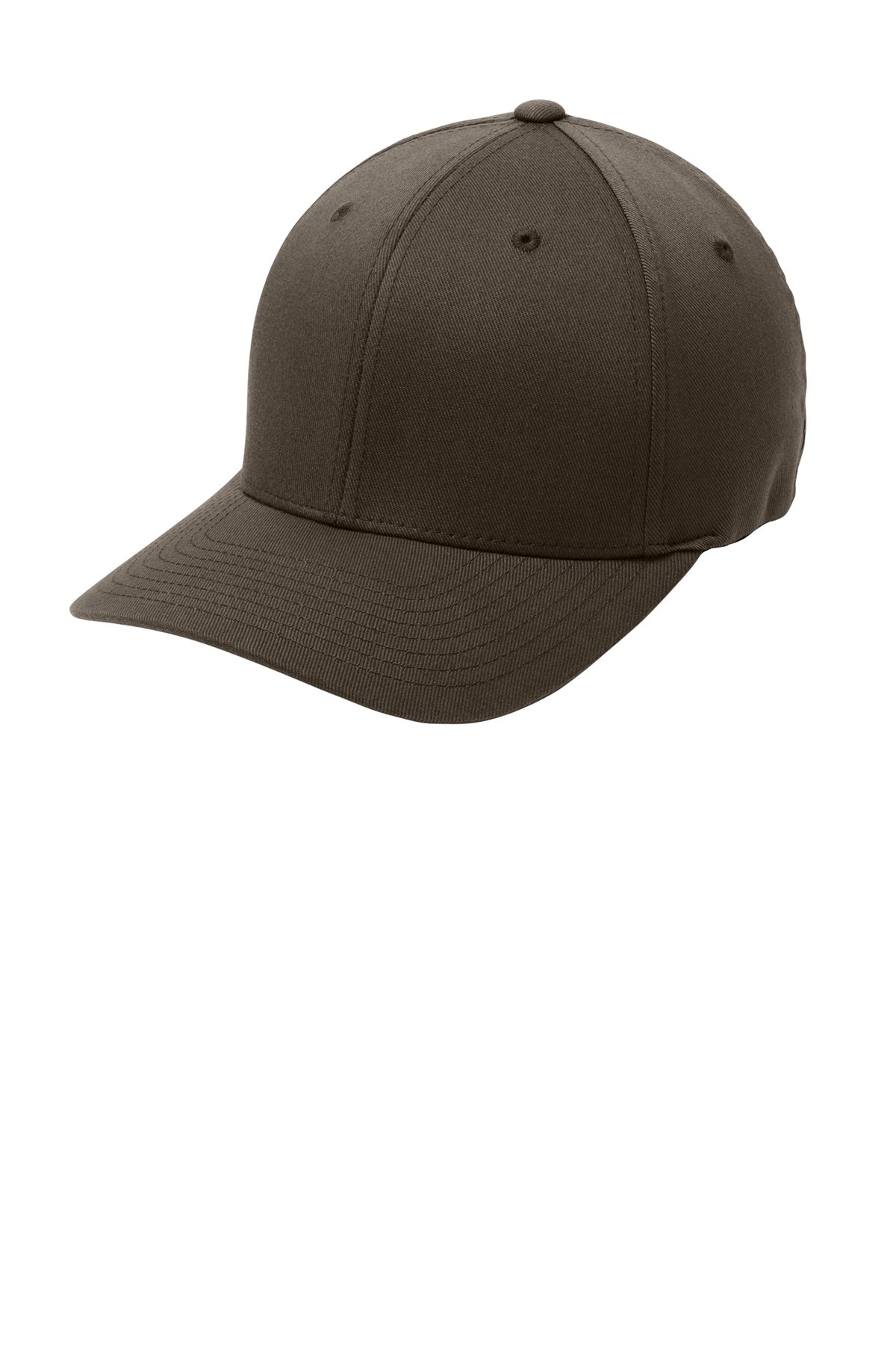 Port Authority C865 Flexfit cap in brown, front product view