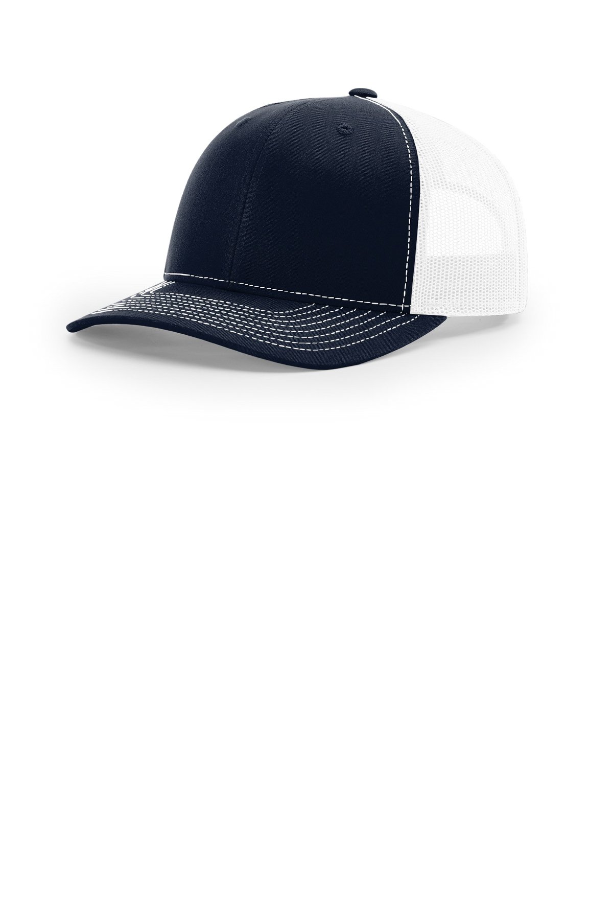 Richardson 112 Trucker Cap in navy and white